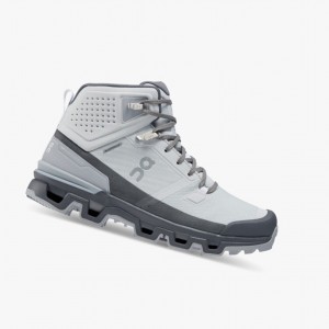 Botas de Montaña On Cloudrock 2 Impermeables Mujer Glacier/Eclipse | 75361-GHJN