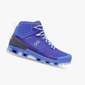 Botas de Montaña On Cloudrock 2 Impermeables Hombre Azules Azules Oscuro | 97510-FXYH