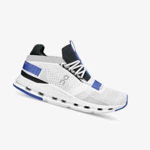 Tenis On Cloudnova Mujer Blancos Azules Oscuro | 91635-FUDN
