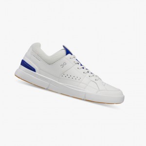 Tenis On THE ROGER Clubhouse Hombre Blancos Azules | 35102-BLNP
