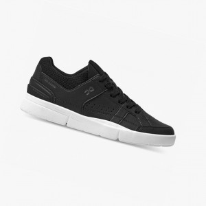 Tenis On THE ROGER Clubhouse Hombre Negros Blancos | 96751-YXFP
