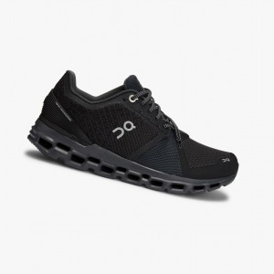 Tenis Para Correr En Carretera On Cloudstratus Mujer Negros | 38025-LSAE