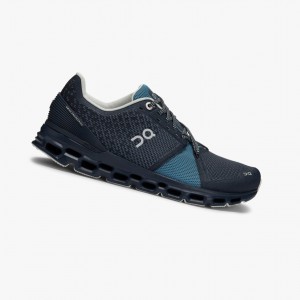 Tenis Para Correr En Carretera On Cloudstratus Mujer Azul Marino | 10472-LFZM