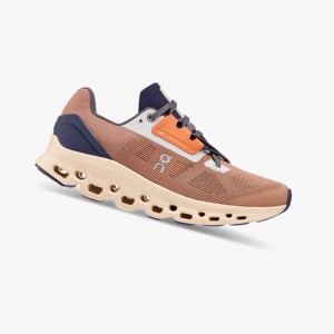 Tenis Para Correr En Carretera On Cloudstratus Mujer Cork/Fawn | 94376-KFWB