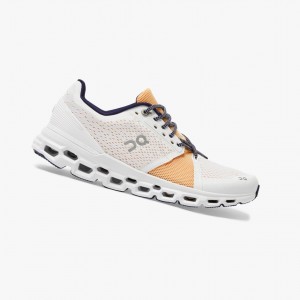 Tenis Para Correr En Carretera On Cloudstratus Mujer Blancos | 41570-YAIQ