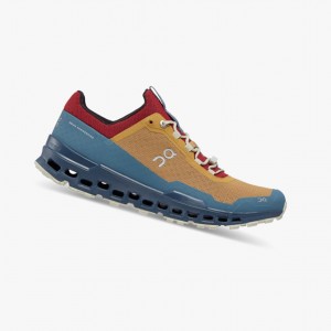 Tenis Trail Running On Cloudultra Hombre Marrom Azul Marino | 61738-ZRVO