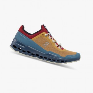 Tenis Trail Running On Cloudultra Mujer Marrom Azul Marino | 86357-DWJO
