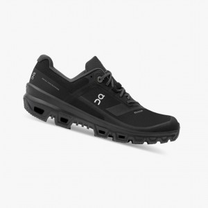Tenis Trail Running On Cloudventure Impermeables Mujer Negros | 94680-KBEX
