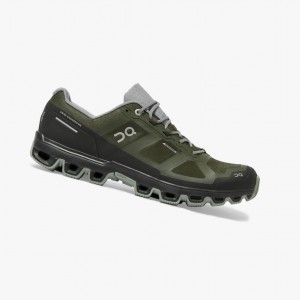 Tenis Trail Running On Cloudventure Impermeables Hombre Verdes | 06849-CNKG