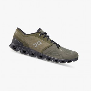 Tenis Training On Cloud X 3 Hombre Verde Oliva | 01984-YLNH
