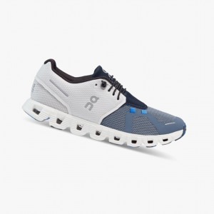 Tenis para Correr On Cloud 5 Fuse Mujer Frost/Metal | 47695-BWLQ