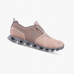 Tenis para Correr On Cloud 5 Impermeables Mujer Rosas Kaki | 57402-EAVH