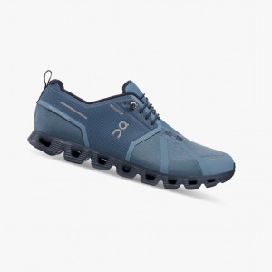 Tenis para Correr On Cloud 5 Impermeables Hombre Azul Marino | 63074-RTXQ