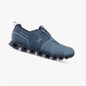 Tenis para Correr On Cloud 5 Impermeables Mujer Azul Marino | 59238-DVAJ