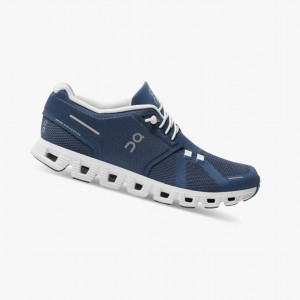 Tenis para Correr On Cloud 5 Mujer Azules Blancos | 27391-VNPH