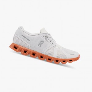 Tenis para Correr On Cloud 5 Mujer Frost/Canyon | 59872-BITH