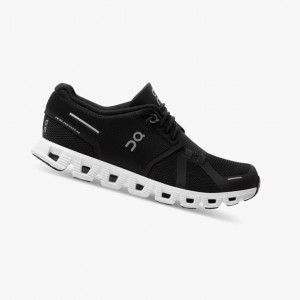 Tenis para Correr On Cloud 5 Mujer Negros Blancos | 42596-LNIY