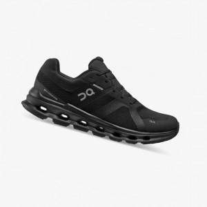 Tenis para Correr On Cloudrunner Impermeables Hombre Negros | 24307-SRBO