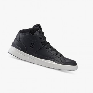 Tenis para Correr On THE ROGER Clubhouse Mid Hombre Negros | 32159-TOIE