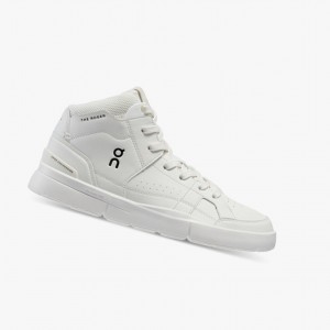Tenis para Correr On THE ROGER Clubhouse Mid Mujer Blancos | 21358-KGED